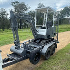 Takeuchi 1.5T Excavator and 3T Trailer