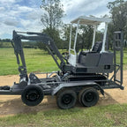 Takeuchi 1.5T Excavator and 3T Trailer